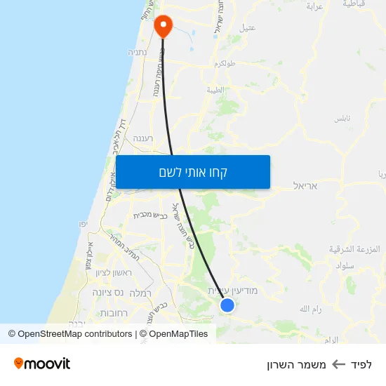 מפת לפיד למשמר השרון