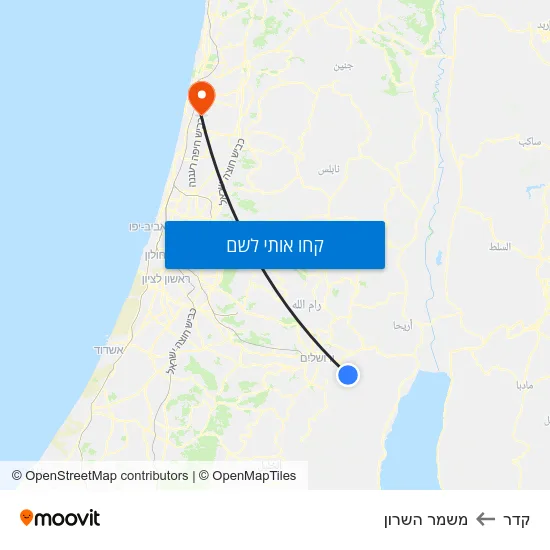 מפת קדר למשמר השרון