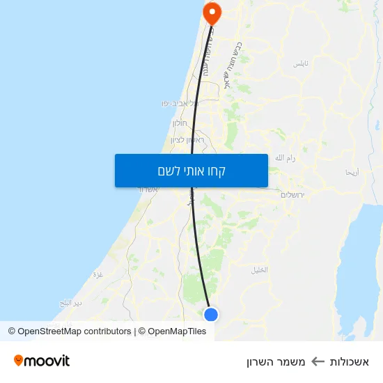 מפת אשכולות למשמר השרון
