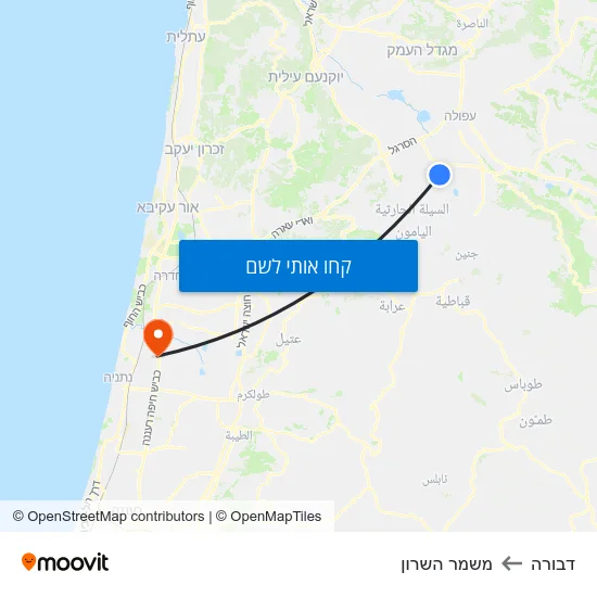 מפת דבורה למשמר השרון