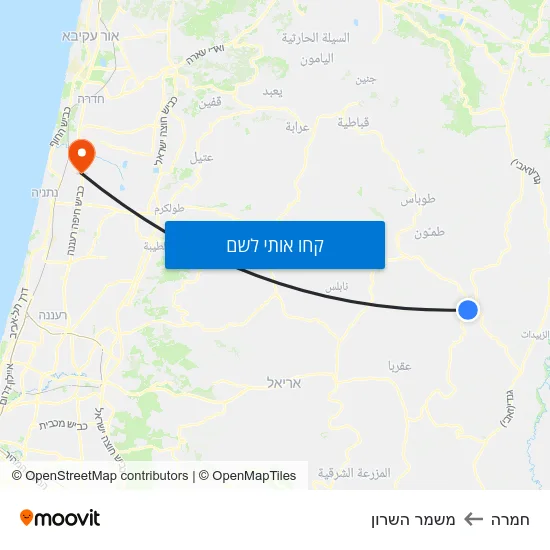 מפת חמרה למשמר השרון