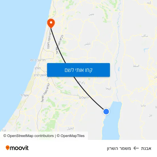 מפת אבנת למשמר השרון