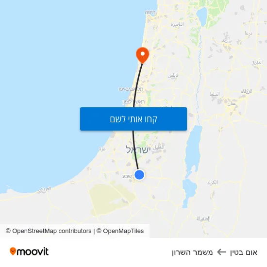 מפת אום בטין למשמר השרון