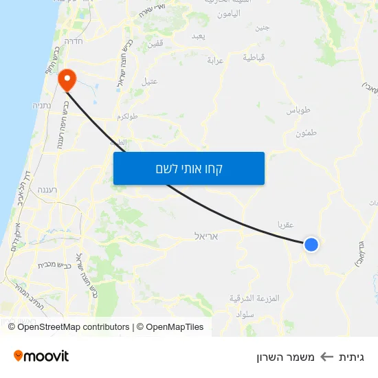 מפת גיתית למשמר השרון