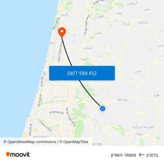 מפת ברוכין למשמר השרון