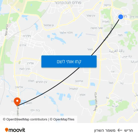 מפת חריש למשמר השרון