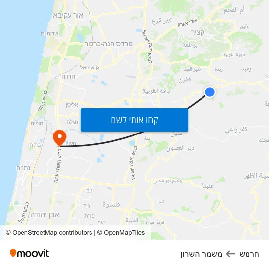 מפת חרמש למשמר השרון