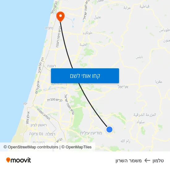 מפת טלמון למשמר השרון