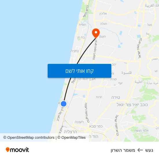 מפת געש למשמר השרון