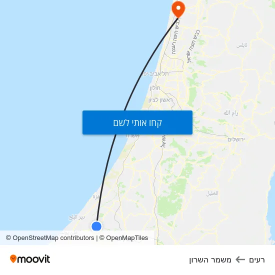 מפת רעים למשמר השרון