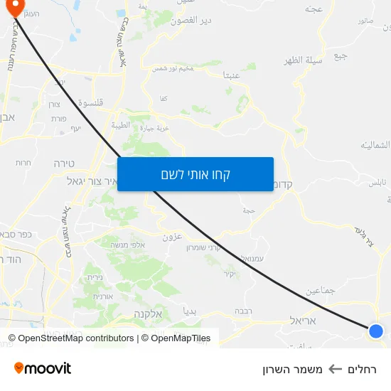 מפת רחלים למשמר השרון
