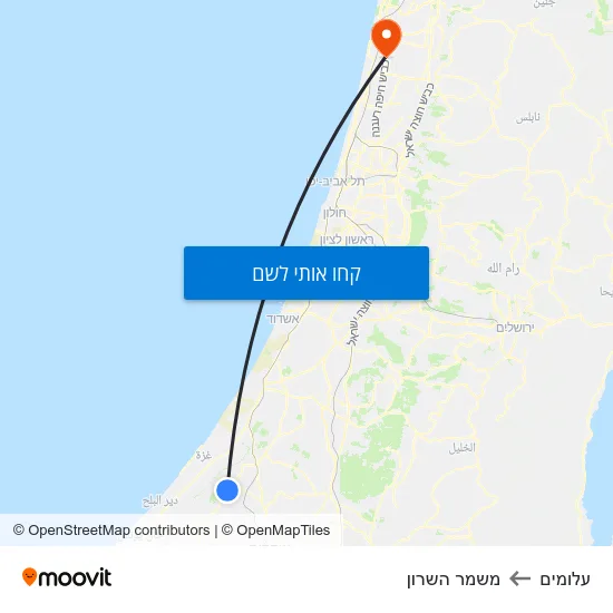 מפת עלומים למשמר השרון