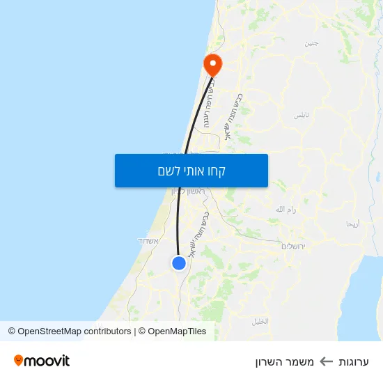 מפת ערוגות למשמר השרון