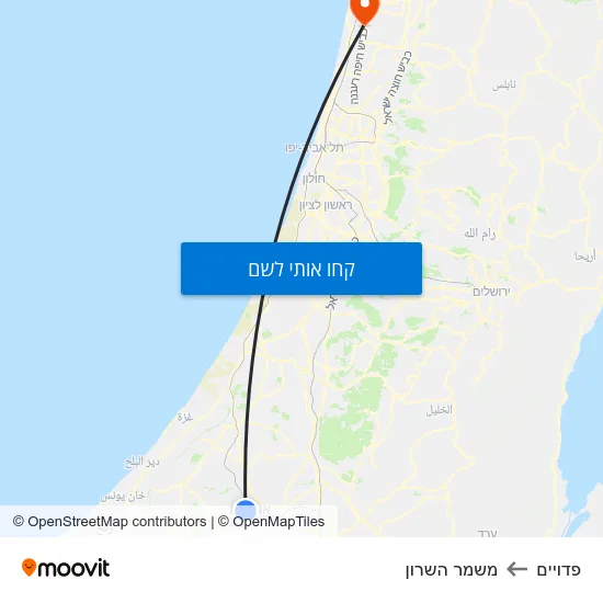 מפת פדויים למשמר השרון