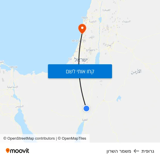 מפת גרופית למשמר השרון