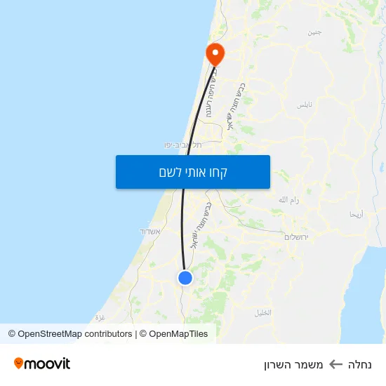 מפת נחלה למשמר השרון