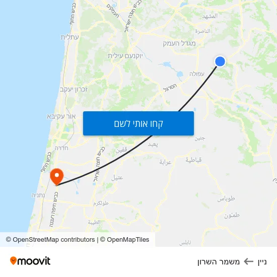 מפת ניין למשמר השרון