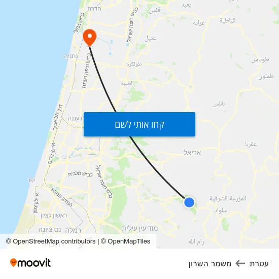 מפת עטרת למשמר השרון