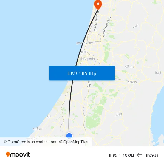 מפת תאשור למשמר השרון