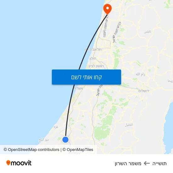 מפת תושייה למשמר השרון