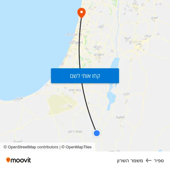 מפת ספיר למשמר השרון