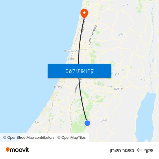 מפת שקף למשמר השרון