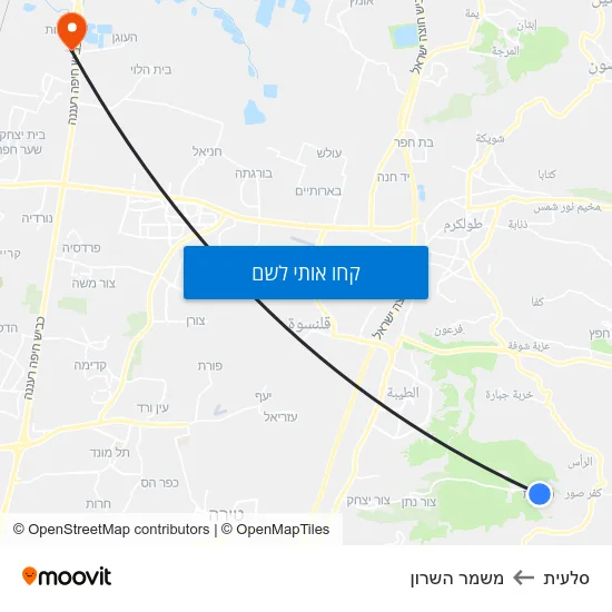 מפת סלעית למשמר השרון