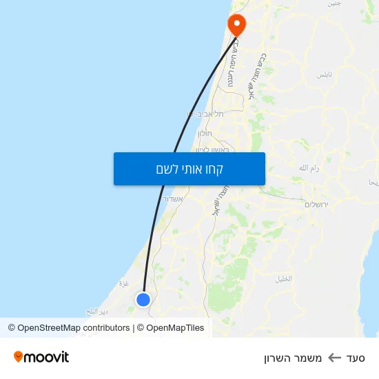 מפת סעד למשמר השרון