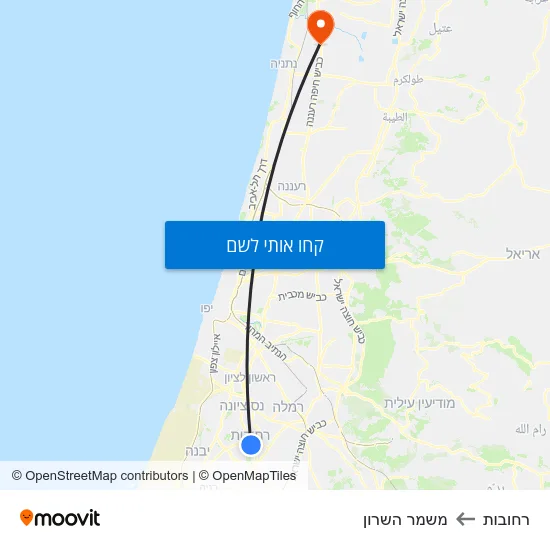 מפת רחובות למשמר השרון