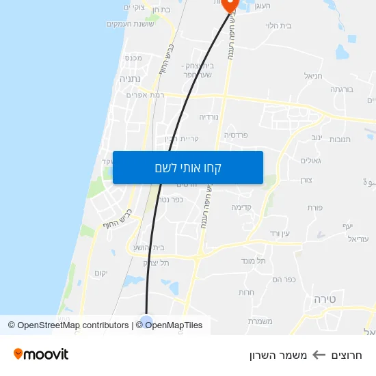 מפת חרוצים למשמר השרון