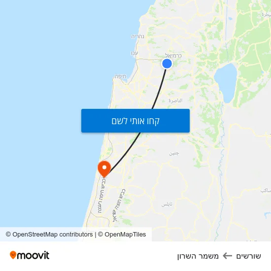 מפת שורשים למשמר השרון