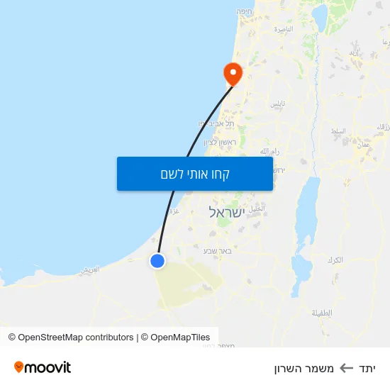 מפת יתד למשמר השרון