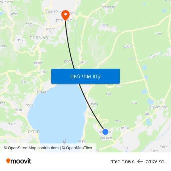 מפת בני יהודה למשמר הירדן