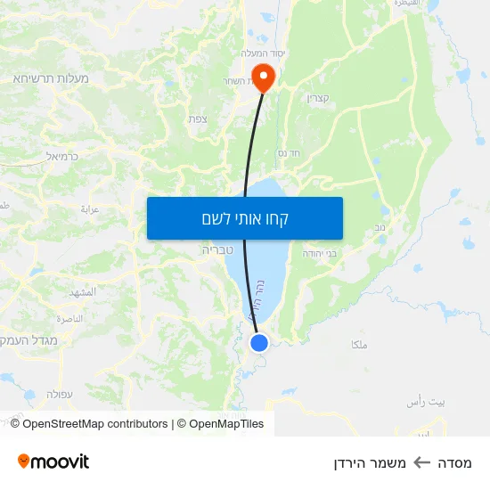 מפת מסדה למשמר הירדן