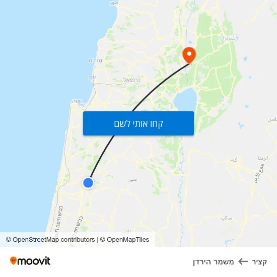 מפת קציר למשמר הירדן