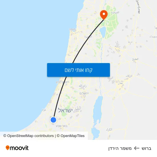 מפת ברוש למשמר הירדן