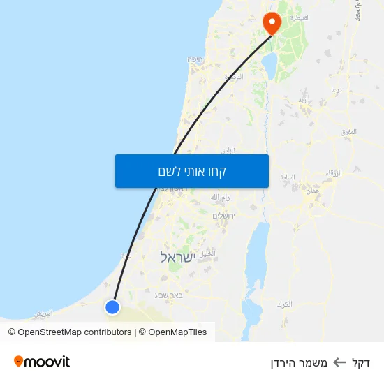 מפת דקל למשמר הירדן