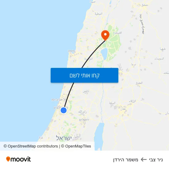מפת ניר צבי למשמר הירדן