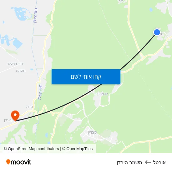 מפת אורטל למשמר הירדן