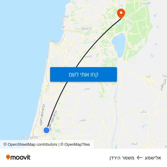 מפת אלישמע למשמר הירדן