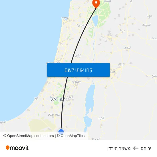 מפת ירוחם למשמר הירדן