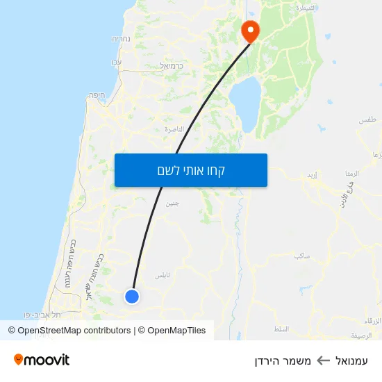 מפת עמנואל למשמר הירדן