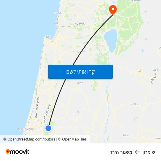 מפת שומרון למשמר הירדן