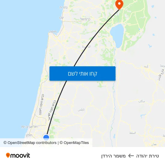 מפת טירת יהודה למשמר הירדן