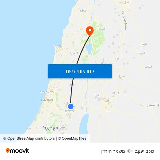 מפת כוכב יעקב למשמר הירדן