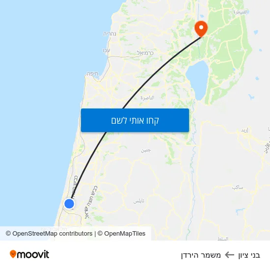 מפת בני ציון למשמר הירדן