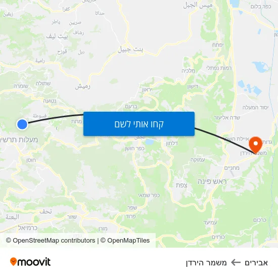 מפת אבירים למשמר הירדן