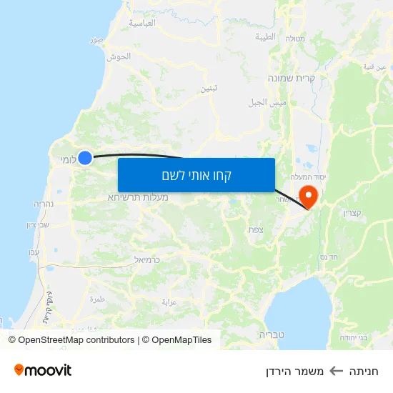 מפת חניתה למשמר הירדן