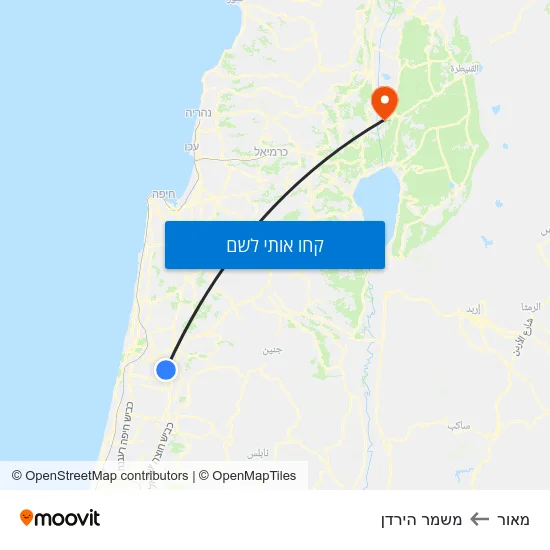 מפת מאור למשמר הירדן