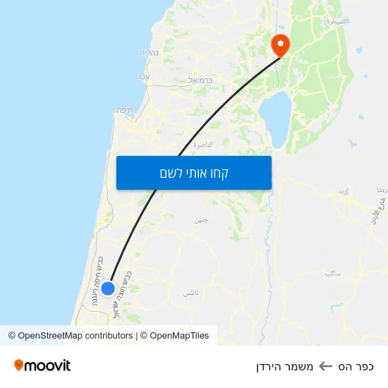 מפת כפר הס למשמר הירדן